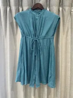 earthブラウス フリーサイズ ターコイズ