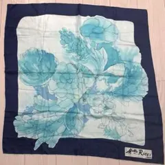 Melle Ricci paris大判スカーフ　シルク花柄　フラワーヴィンテージ