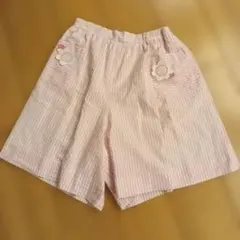 【FAMILIAR】 半ズボン M ピンクと白のストライプ