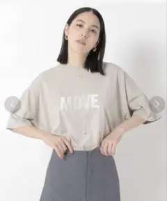 chaos remi relief Tシャツ　MOVE ベージュのサムネイル