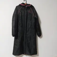 PUMA フード付きブラックロングコート L