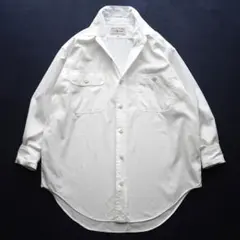 RALPH LAUREN ラルフローレン コットン ワークシャツ 羽織り 白のサムネイル