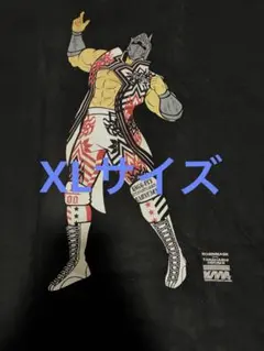 【希少】キン肉マン×新日本プロレス ロビンマスク 棚橋弘至 Tシャツ 黒 XLのサムネイル