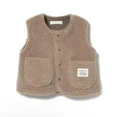 BEAMSmini【WEB限定】ベビーボアベスト2025FW（70 ~80cm)