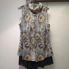 花柄ノースリーブチュニック　再値下げ