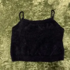 ニットビスチェ　黒