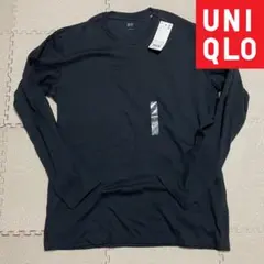 メンズ UNIQLO ソフトタッチクルーネックT(ブラック)