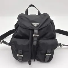 【極美品】PRADA バックパック ポコノ テスートナイロン 三角ロゴ 黒