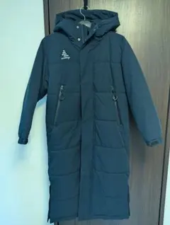 SVOLME フード付きロングコート ネイビー