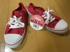 ローカット スニーカー 靴 シューズ 24.5　新品 コンバース 風