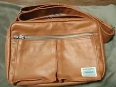 中古　ポーター　ショルダーバック　キャメル