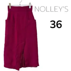 NOLLEY'S ピンク ミドル丈　タイトスカート 36
