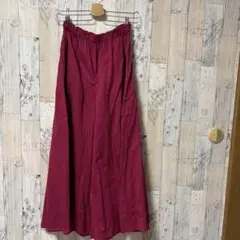 rukmani ワインレッド ガウチョパンツロング丈