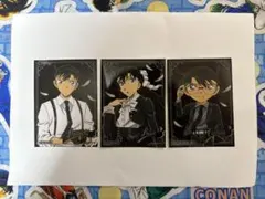 【匿名配送】名探偵コナン アニメイト特典　ステッカー 新一＆蘭＆コナン3枚セット