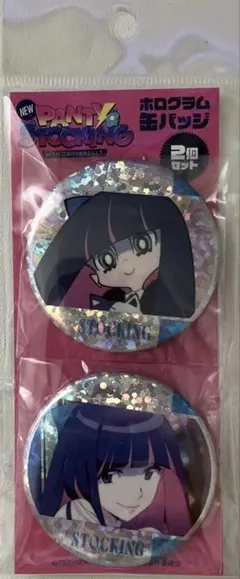 パンティ&ストッキング NEWパンスト ホログラム 缶バッジ TRIGGER
