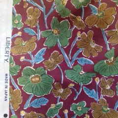 Liberty 【秋冬素材コーデュロイ】ルイズ・ポピーズブラウン系約5m