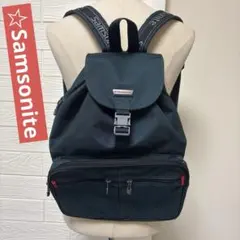 Samsonite ダークグリーンバックパック　 サムソナイト　男女両用リュック