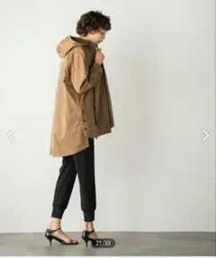 メイソングレイ　サイドスリットマウンテンパーカー　キャメル　M　トレンチコートのサムネイル