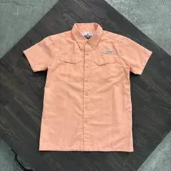 8SM1 HABIT フィッシングシャツ　サーモンピンク　古着usedのサムネイル