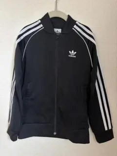 adidas アディダス　キッズ　トラックジャケット　130サイズ　ブラック