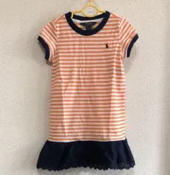 ラルフローレン 6T/120cm オレンジワンピース