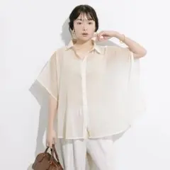 coca オーガンジードルマンシャツ
