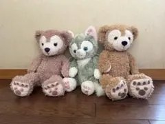 Disneyダッフィー、シェリーメイ、ジェラトーニぬいぐるみセット