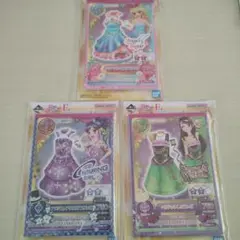 アイカツ1番くじメモ帳バックチャームラバーキーホルダーD賞F賞G賞