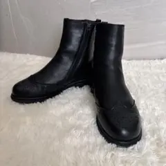 fitfit フィットフィット フレックス サイドゴアブーツ 黒 厚底