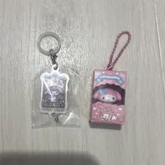 サンリオ　マイメロ　チョコボックスフィギュア　はま寿司　つながるめじるしチャーム