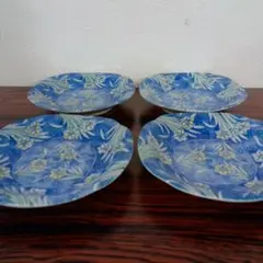 （TYOg206）花柄の皿　4枚セット