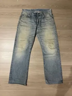 未使用ブルーブルー リメイク加工デニム キムタク着 キムタク 着 ハリウッドランチマーケット ブルーブルー リメイク