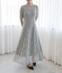 RANDA 総レースロングワンピース