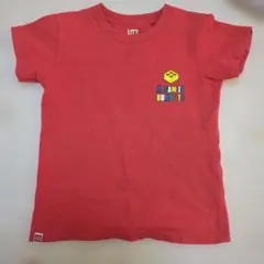 110cm LEGO Tシャツ 赤色 DREAM IT BUILD IT!