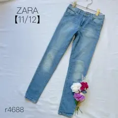 ザラ　ZARA スキニーデニム ストレッチ スリムパンツ ブルー　11/12