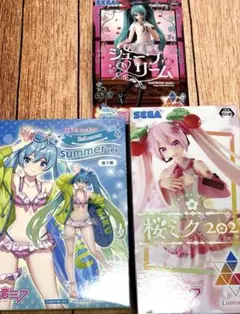 初音ミク フィギュア Summer 桜ミク2023 シュープリーム 3体