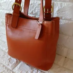 old coach ハンドバッグ ライトブラウン 森ガール グランジ - メルカリ