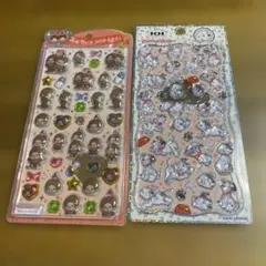 正規品　うるちゅるモンチッチとプチドロップステッカー101匹わんちゃん