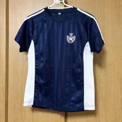 エンブレムプリント 半袖Tシャツ ネイビー