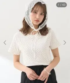 ドット　半袖Tシャツearth music&ecology　nuguソニョナラ