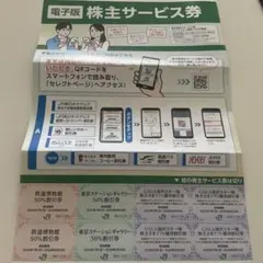電子版 株主サービス券 50%割引
