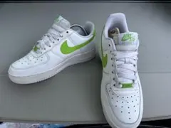 Nike Air Force 1 ホワイト/グリーン US 7.5
