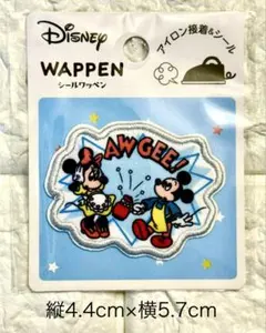 アイロンワッペン　1点　ディズニー　ミッキー&ミニー