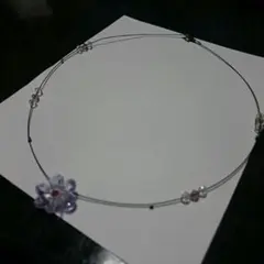 スワロフスキー フラワー チョーカー