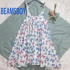 BEAMS BOY リボン柄 キャミワンピースのサムネイル