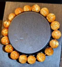 高級ハイクォリティゴールドタイチンキャッツアイルチルクォーツブレスレット