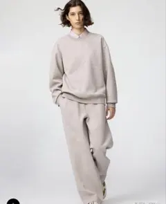 ユニクロc ワイドパンツ ベージュ