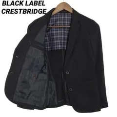 【美品】ブラックレーベルクレストブリッジ テーラードジャケット背抜き ネイビー