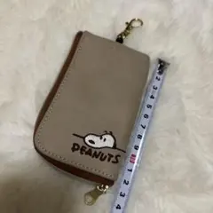 PEANUTS スヌーピー キーケース ベージュ