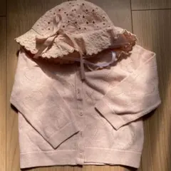 GAP ベビー　カーディガン　petit main 帽子　女の子　プティマイン